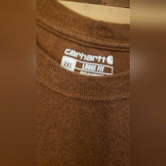 Mens carhart tshirt 2xl loose - Picture 2 of 2